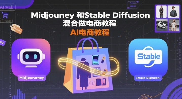 Midjourney和Stable Diffusion混合做电商教程-ai电商教程-知识创作