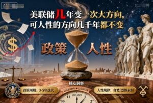 付费文章：美联储几年变一次大方向，可人性的方向几千年都不变-知识创作