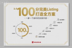 100分完美Listing打造全方案，想要完美listing必须是需要一步一个脚印的-知识创作