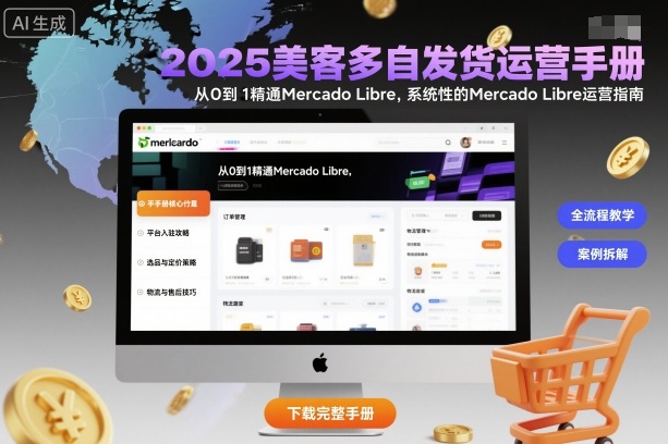 2025美客多自发货运营手册：从0到1精通Mercado Libre，系统性的Mercado Libre运营指南-知识创作