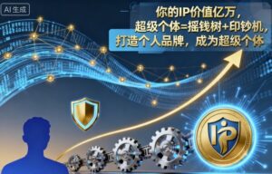 你的IP价值亿万，超级个体=摇钱树+印钞机，打造个人品牌，成为超级个体-知识创作