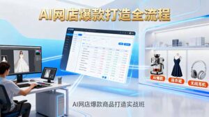 AI网店爆款商品打造实战班：AI技术实现商品图智能处理，快速搭建AI网店-知识创作