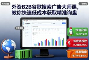 外资B2B谷歌搜索广告大师课，教你快速低成本获取精准询盘-知识创作