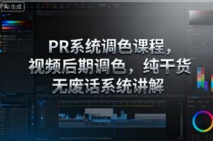 PR系统调色课程，视频后期调色，纯干货无废话系统讲解-知识创作