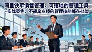 阿里铁军销售管理：可落地的管理工具+实战案例，不能拿业绩的管理都在扯淡-知识创作