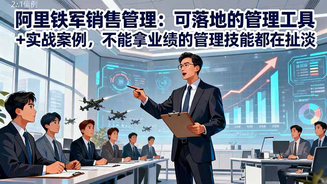 阿里铁军销售管理：可落地的管理工具+实战案例，不能拿业绩的管理都在扯淡-知识创作