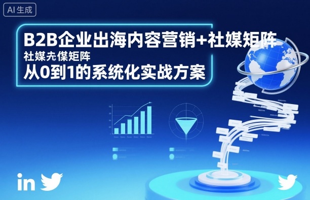 B2B企业出海内容营销+社媒矩阵，从0到1的系统化实战方案-知识创作
