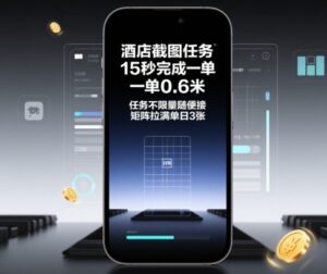 酒店截图任务，15秒完成一单，一单0.6米，任务不限量随便接，矩阵拉满单日3张【揭秘】-知识创作