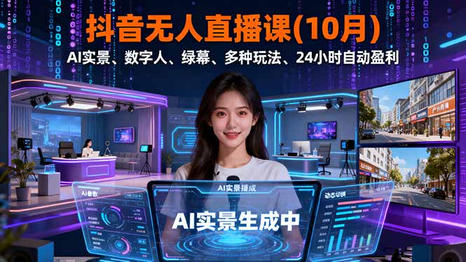 抖音无人直播课(10月-知识创作