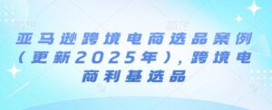 亚马逊跨境电商选品案例(更新2025年10月)，跨境电商利基选品-知识创作