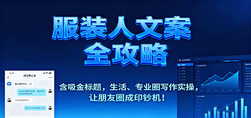 服装人文案全攻略，含吸金标题，生活、专业圈写作实操，让朋友圈成印钞机！-知识创作