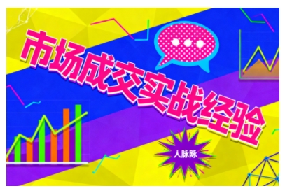 市场成交实战经验，从认知觉醒到实操落地，快速掌握市场开拓与成交核心能力-知识创作