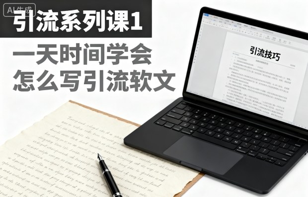 引流系列课1，一天时间学会怎么写引流软文-知识创作