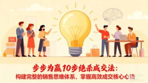 步步为赢10步绝杀成交法：构建完整的销售思维体系，掌握高效成交核心心法-知识创作