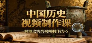 中国历史视频制作课：疆域地图集+参考文案+练习素材，解锁史实类视频制作技巧-知识创作