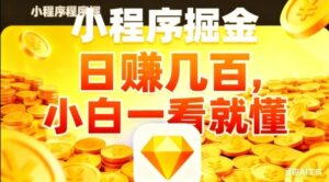 微信小程序掘金项目，日入几张，项目简单，小白一看就懂，5分钟就能学会上手操作【揭秘】-知识创作