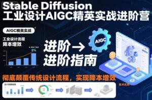 Stable Diffusion工业设计AIGC精英实战进阶营，彻底颠覆传统设计流程，实现降本增效-知识创作