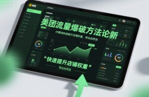 美团流量爆破方法论，付费流快速提升店铺权重，带动自然流-知识创作