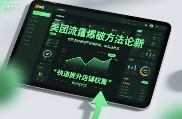 美团流量爆破方法论，付费流快速提升店铺权重，带动自然流-知识创作