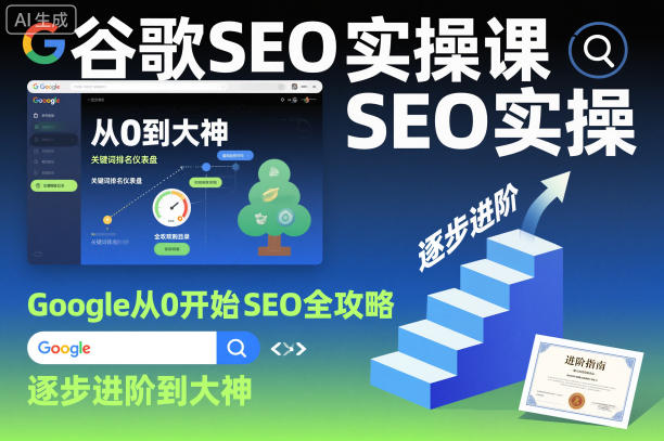 谷歌SEO实操课，Google从0开始SEO全攻略，逐步进阶到大神-知识创作