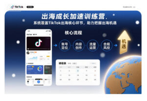 出海成长加速训练营，系统覆盖TikTok出海核心环节，助力把握出海机遇(更新)-知识创作
