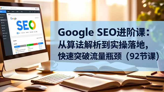 Google SEO进阶课：从算法解析到实操落地，快速突破流量瓶颈(92节课-知识创作