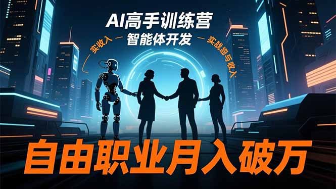 AI高手训练营3.0，ChatGPT，Midjourney，智能体开发，自由职业月入破万-知识创作