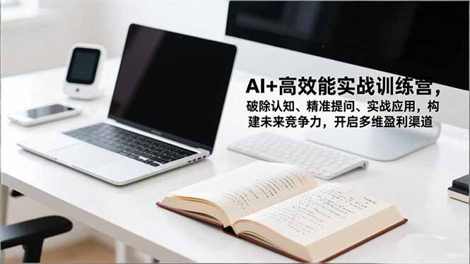AI+高效能实战训练营，破除认知、精准提问、实战应用，构建未来竞争力，开启多维盈利渠道-知识创作