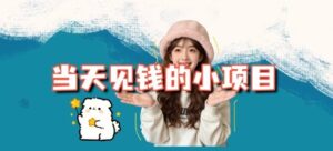 当天能收益的3个小项目拆解_包括平台+操作流程-知识创作