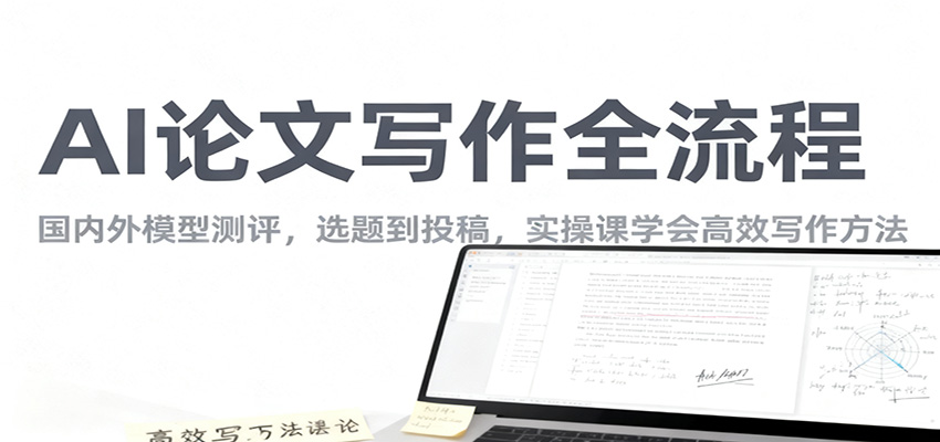 AI论文写作全流程，国内外模型测评，选题到投稿，实操课学高效写作方法-知识创作