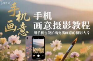 手机画意摄影教程，用手机也能拍出充满画意的摄影大片-知识创作