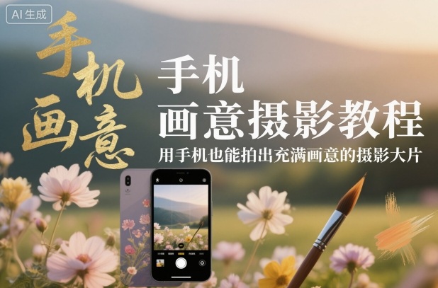 手机画意摄影教程，用手机也能拍出充满画意的摄影大片-知识创作