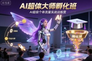 AI超体大师孵化班，AI超级个体流量实战训练营-知识创作
