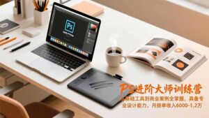PS进阶大师训练营，从基础工具到商业案例全掌握，具备专业设计能力，月接单收入6000-1.2万-知识创作