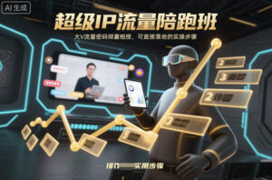 超级IP流量陪跑班，大V流量密码倾囊相授，可直接落地的实操步骤-知识创作