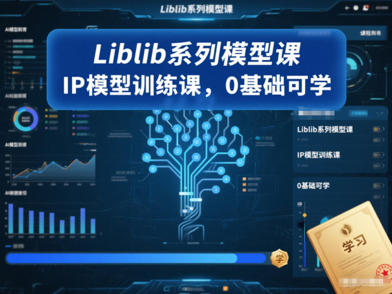 Liblib系列模型课，IP模型训练课，0基础可学-知识创作