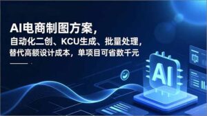 AI电商制图方案，自动化二创、SKU生成、批量处理，替代高额设计成本，单项目可省数千元-知识创作