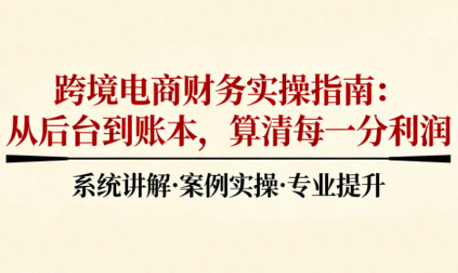 2025跨境电商财务实操指南-知识创作