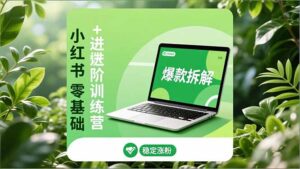 小红书零基础+高阶训练营：安全养号、爆款拆解、长效运营，实现稳定涨粉与变现-知识创作