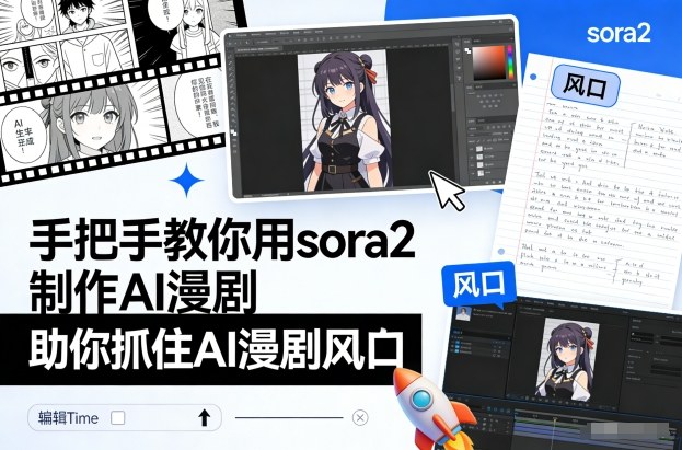 手把手教你用sora2制作AI漫剧，助你抓住AI漫剧风口-知识创作