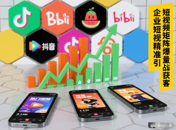 企业短视频精准引流矩阵获客，短视频矩阵爆量战法-知识创作