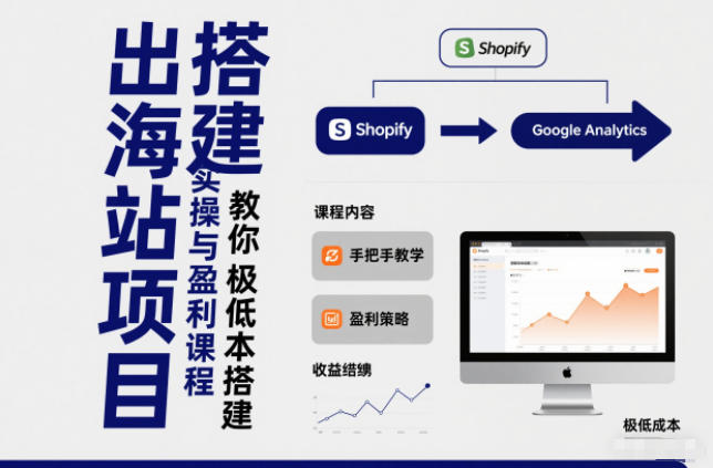 小淘出海站项目，搭建实操与盈利课程，手把手教你用极低成本搭建-知识创作