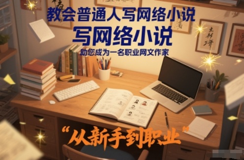 教会普通人写网络小说，助您成为一名职业网文作家-知识创作