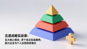 五道战略实战课：五大核心模块，多个名企实战案例，助力企业与个人实现持续增长-知识创作