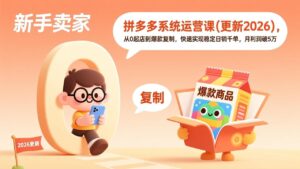 拼多多系统运营课(更新2026-知识创作