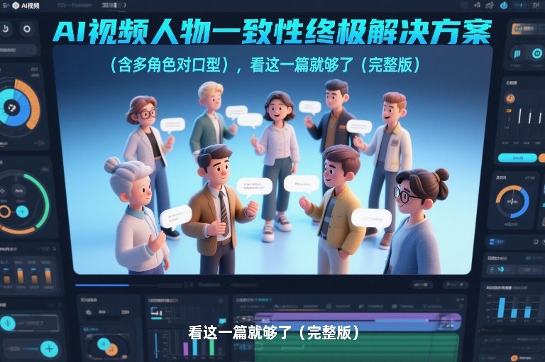 AI视频人物一致性终极解决方案(含多角色对口型)，看这一篇就够了(完整版)-知识创作