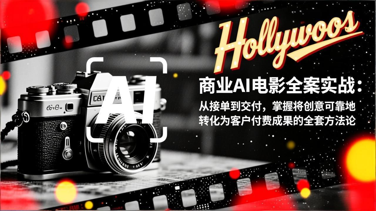 商业AI电影全案实战：从接单到交付，掌握将创意可靠地转化为客户付费成果的全套方法论-知识创作