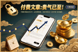 付费文章：贵气已至！用最朴素直白的文字，让你清楚知道，该如何接住这一次时代的泼天富贵-知识创作