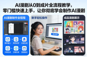 AI漫剧从0到成片全流程教学，零门槛快速上手，让你彻底学会制作AI漫剧【保姆级教程】-知识创作