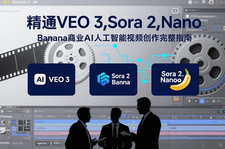 精通VEO 3，Sora 2，Nano Banana商业AI人工智能视频创作完整指南-知识创作